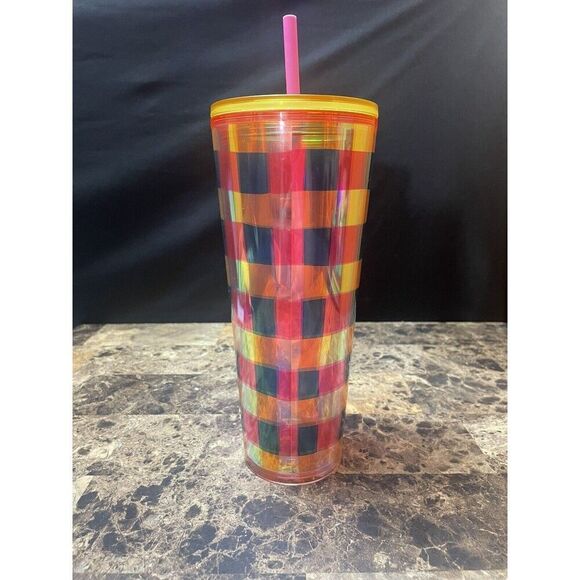 Starbucks 2023 Spring ‘Picnic Blanket’ Checkered Cold Cup Venti Tumbler - Picture 2 of 3